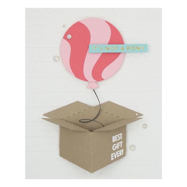 Spellbinders Stempelset - "Birthday Unboxing Sentiments" - Silikonstempel