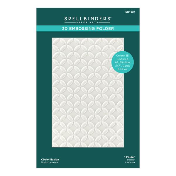 Spellbinders Embossingfolder "Circle Illusion 3D" - Prägefolder