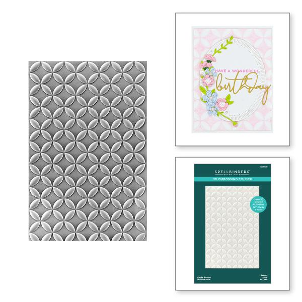 Spellbinders Embossingfolder "Circle Illusion 3D" - Prägefolder