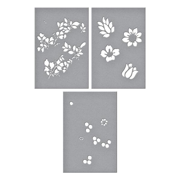 Spellbinders Stencil "Layered Vintage Floral" - Schablone