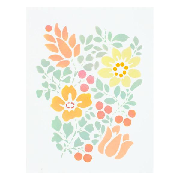 Spellbinders Stencil "Layered Vintage Floral" - Schablone