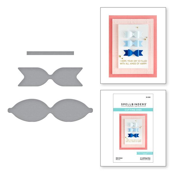 Spellbinders Dies "Mini Bow Etched" Stanzschablonen