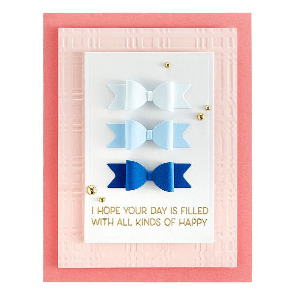 Spellbinders Dies "Mini Bow Etched" Stanzschablonen