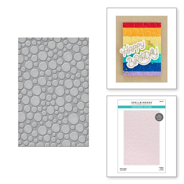 Spellbinders Embossingfolder "Party Spots" - Prägefolder