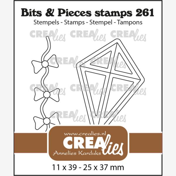 Crealies - Bits - Pieces Stempel Kite 