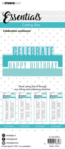 Studio Light Die Cut - Stanze - Celebration Sentiments 