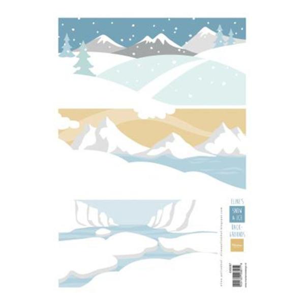 Marianne Design -  Elines Hintergründe Schnee - Eis