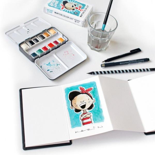 Paperfuel  "Leporello Aquarell Skizzenbuch 10x15cm"
