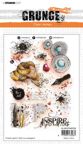 Studio Light - Clear Stamp Grunge collection Inspire and Create Grunge Stamps   - Stempel