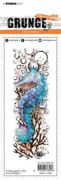 Studio Light - Clear Stamp Grunge collection Seahorse Grunge Stamps - Stempel