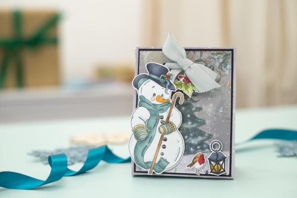 Crafters Companion - Vintage Snowman Clear Stamp Christmas in your Heart - Clear Stamps
