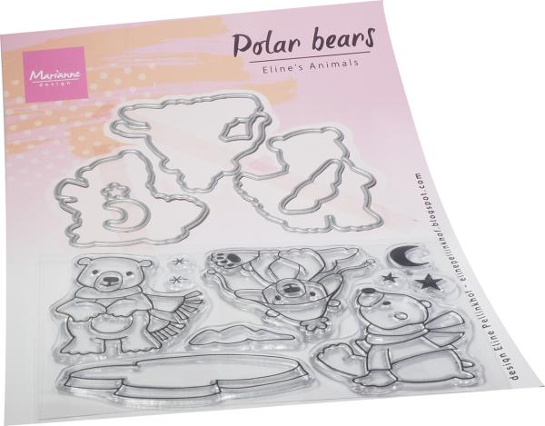 Marianne Design - Stamp & Die Eline's Animals Polar Bears 