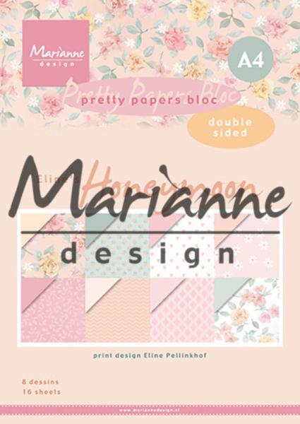 Marianne Design - Eline's Honeymoon - Paper Pad A4 - Designpapier 