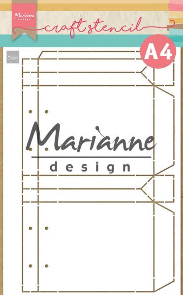 Marianne Design - Stencil - Shopping Bag  - Schablone 