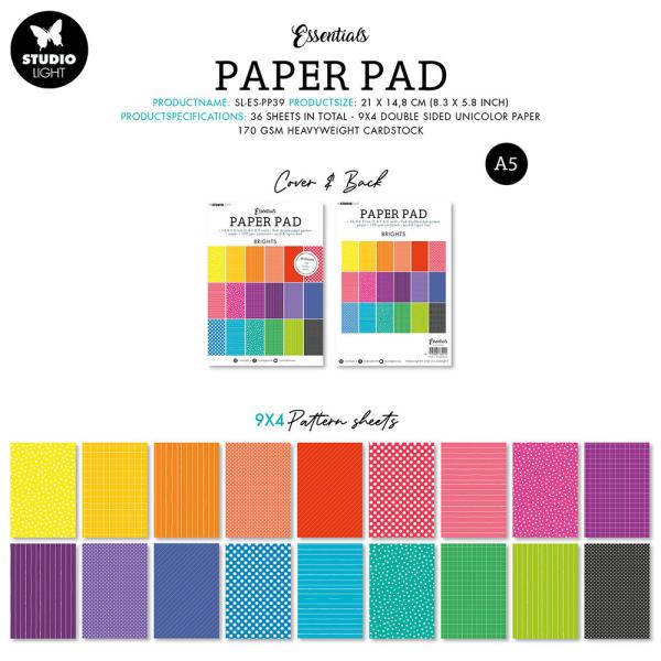 Studio Light - Paper Pad - Brights 
