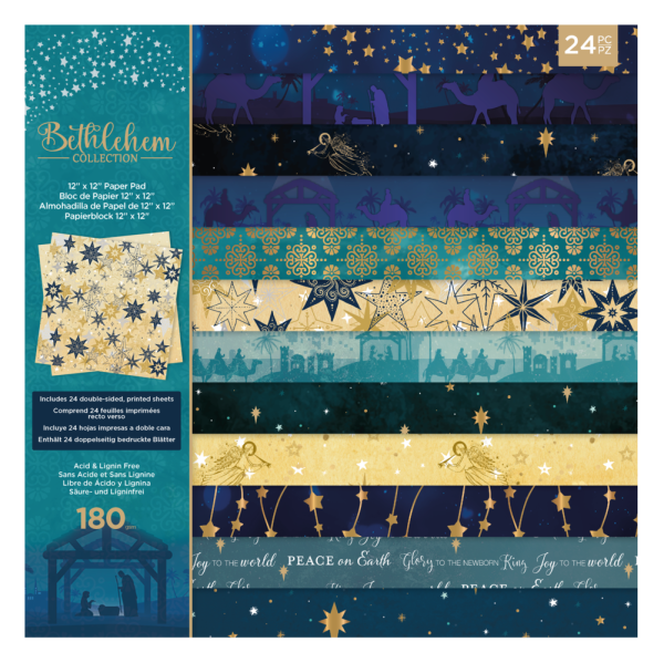 Crafters Companion - Bethlehem Collection - 12" Paper Pack