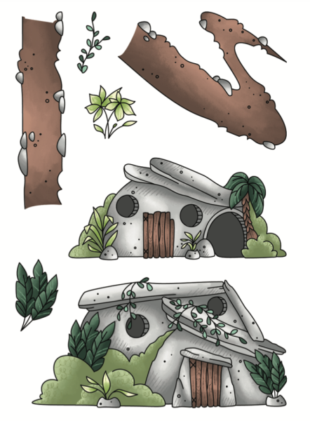 LDRS-Creative Cave Dwellings  Clear Stamps