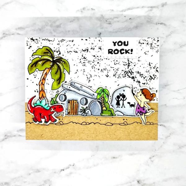 LDRS-Creative Natural Granite Texture  Clear Stamps