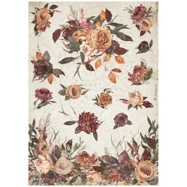 Stamperia "Our Way Flowers " A4 Decoupage / Decopatch Papier 
