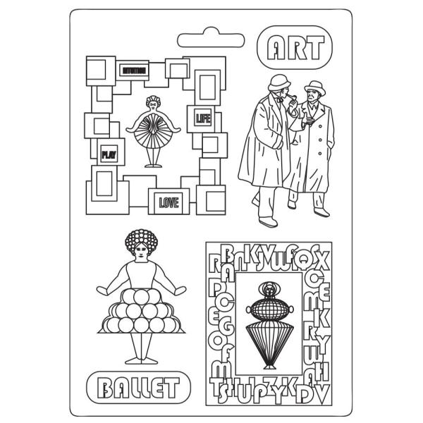 Stamperia - Soft Mould - "Bauhaus Art Ballet" - Gießform