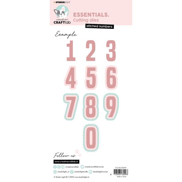 Creative Craft Lab - Studio Light - Dies -  Stitched Numbers - Stanze 
