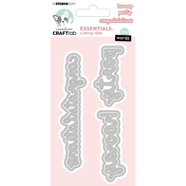 Creative Craft Lab - Studio Light - Dies -  Wordz Englischer Text - Stanze 
