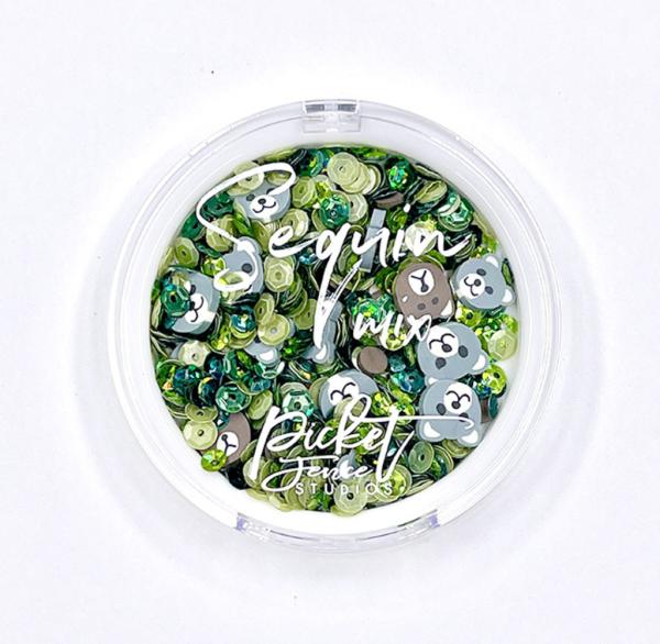 Picket Fence Studios -  Bears in the Forest Sequin Mix  - Pailetten