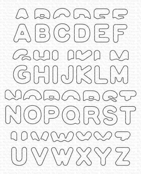 My Favorite Things Die-namics "Frosted Alphabet" | Stanzschablone | Stanze | Craft Die