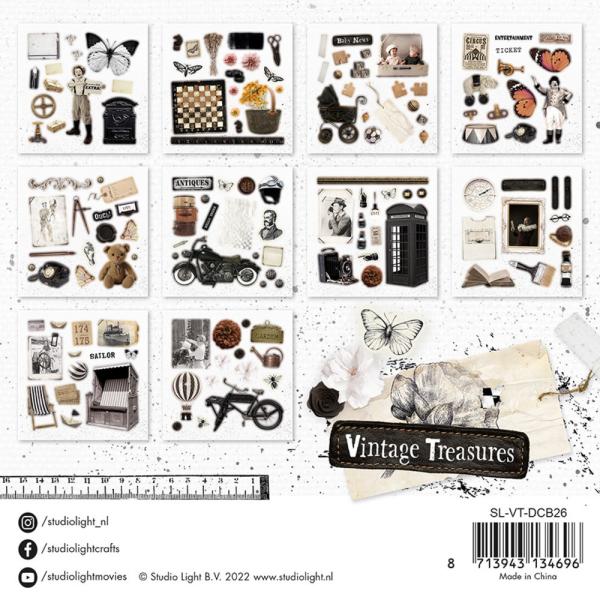 Studio Light -  Vintage Treasures - Die Cut Pad (SL-VT-DCB26) - Stanzteile