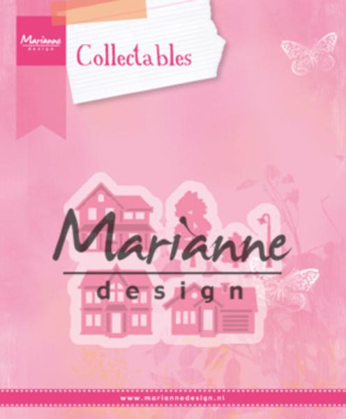 Marianne Design Collectables -  Dies - Mini Village  - Präge - und Stanzschablone 