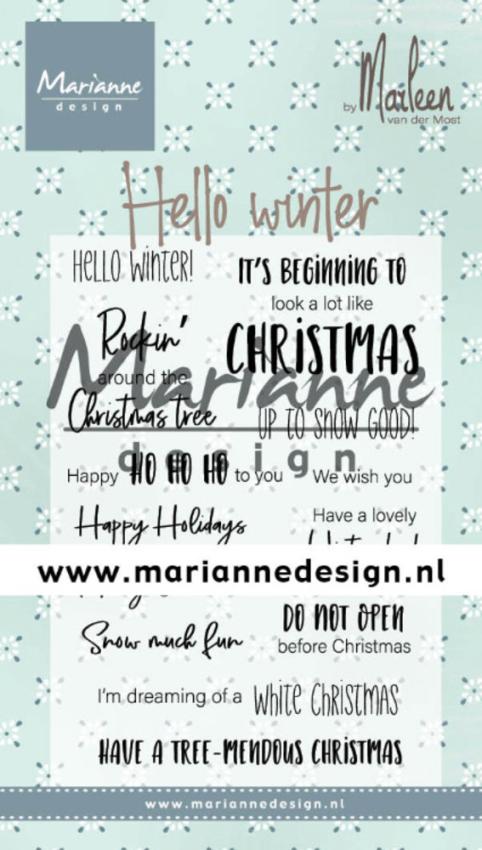 Marianne Design - Clear Stamps - Hello Winter - Stempel 