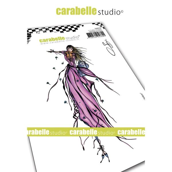 Carabelle Studio - Cling Stamp Art - The fairy and violin - Stempel