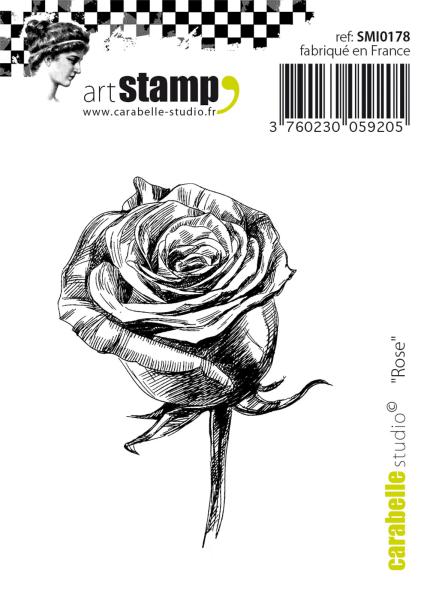 Carabelle Studio - Cling Stamp Art -  Mini Rose - Stempel
