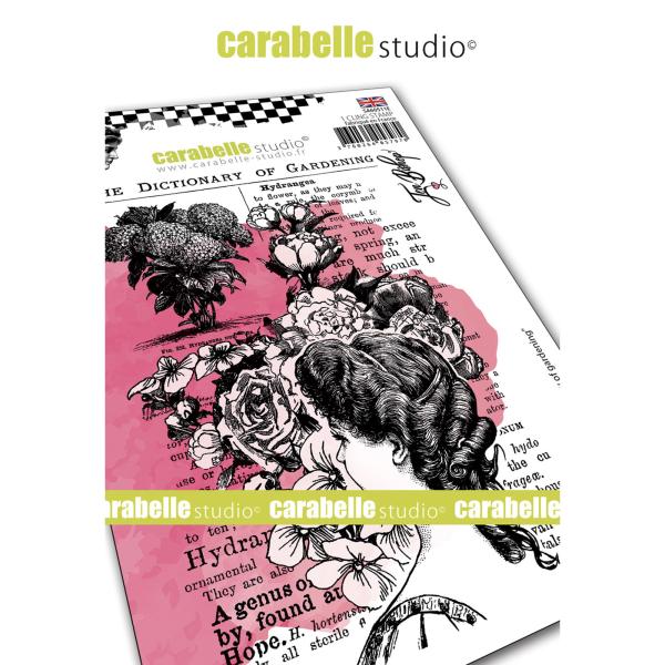 Carabelle Studio - Cling Stamp Art - Dictionary of gardening  - Stempel