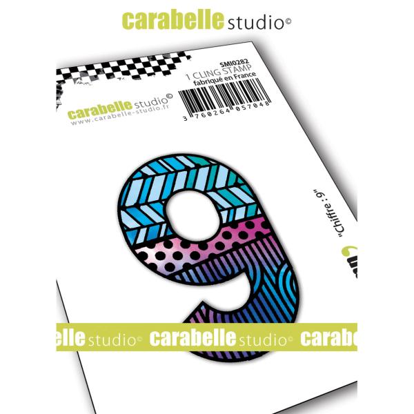 Carabelle Studio - Cling Stamp Art - Number 9 - Stempel