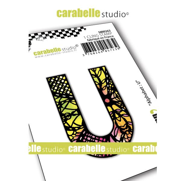 Carabelle Studio - Cling Stamp Art - Alphabet U - Stempel