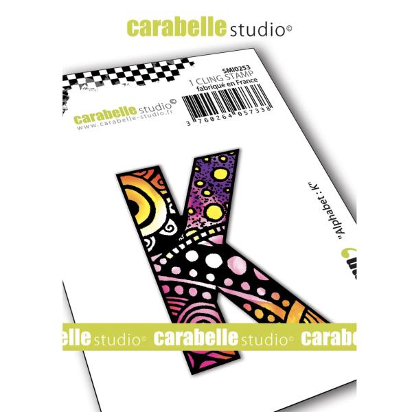 Carabelle Studio - Cling Stamp Art - Alphabet K - Stempel