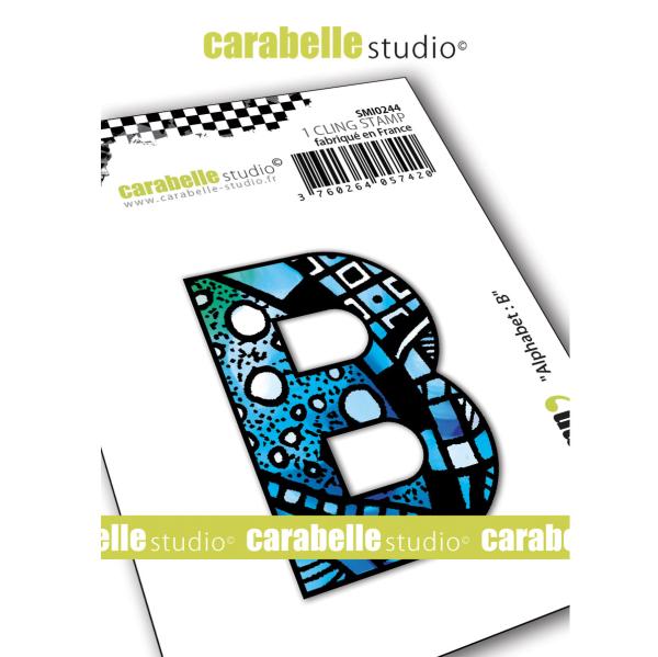 Carabelle Studio - Cling Stamp Art - Alphabet B - Stempel
