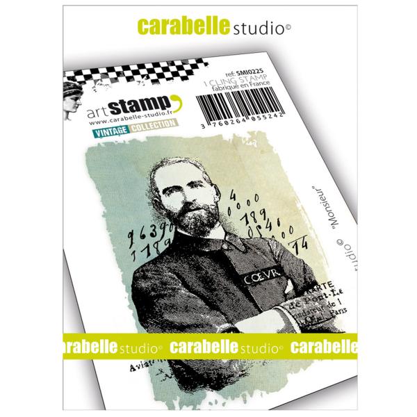 Carabelle Studio - Cling Stamp Art - Set Herr - Stempel