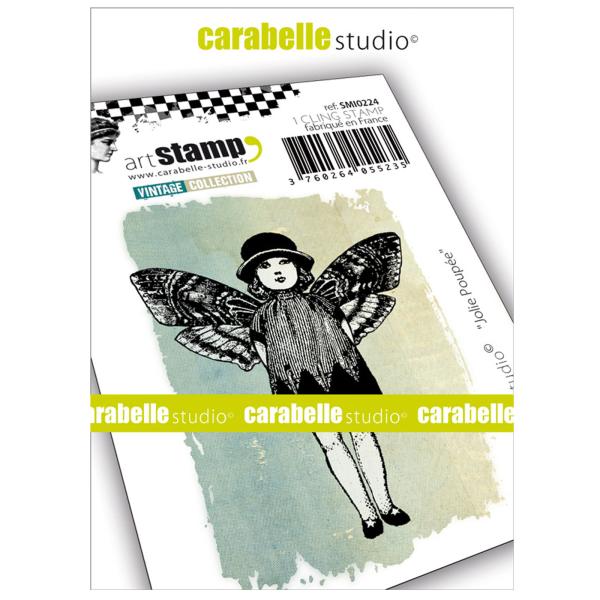 Carabelle Studio - Cling Stamp Art - hübsche Puppe - Stempel