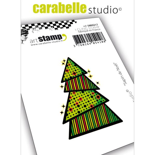 Carabelle Studio - Cling Stamp Art - Weihnachtsbaum - Stempel