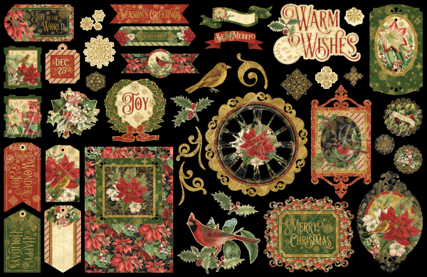 Graphic 45 "Warm Wishes"  - Stanzteile