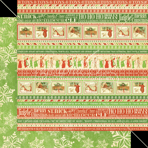 Graphic 45 "Twas the Night Before Christmas" 8x8" Paper Pad