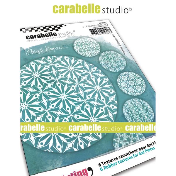 Carabelle Studio - Art Printing - Textures Coasters Vintage Wallpaper #6 - Druckplatte