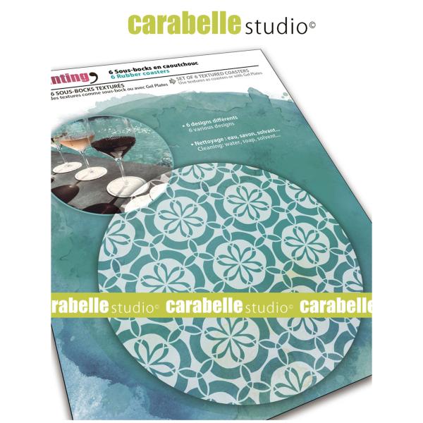 Carabelle Studio - Art Printing - Textures Coasters Vintage Wallpaper #6 - Druckplatte