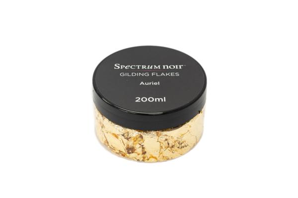 Spectrum Noir - Gilding Flakes - Auriel - Gold  - 200ml - Dekometallflocken