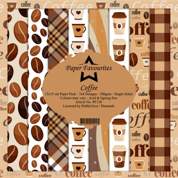 Paper Favourites - "  Coffee  " - Paper Pack - 6x6 Inch