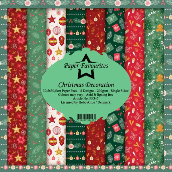 Paper Favourites - "  Christmas Decoration  " - Paper Pack - 12x12 Inch
