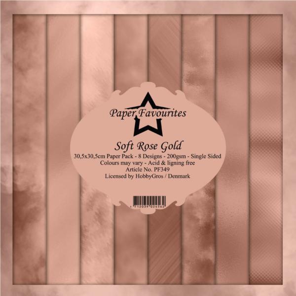 Paper Favourites - "  Soft Rose Gold  " - Paper Pack - 12x12 Inch