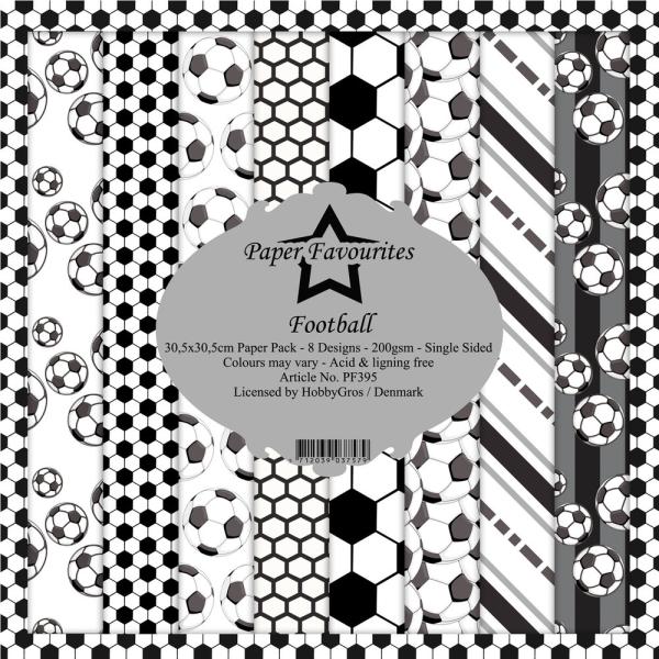 Paper Favourites - "  Football  " - Paper Pack - 12x12 Inch